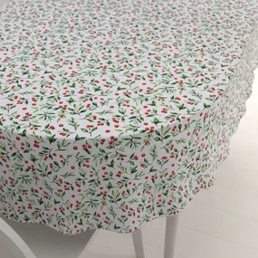 Biante Teflónový oválny obrus TF-111 Jarabiny na bielom 50x100 cm