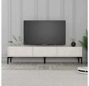 TV stolík/skrinka Bipemu 3 (krémová + čierna). Akcia -20%. Vlastná spoľahlivá doprava až k Vám domov. 1095678