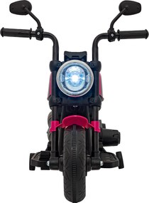 Ramiz Chopper FASTER batériová motorka pre deti Ružová + FM rádio + Audio panel + LED
