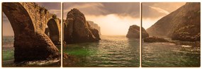 Obraz na plátne - Pevnosť v Berlenga island - panoráma 5119FC (150x50 cm)