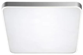 LED stropné svietidlo Quadro 50 Led CCT Silver s diaľkovým ovládačom