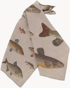 Ľanové kuchynské utierky Freshwater Fish, 2 ks