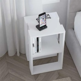 Noční stolek Houseland Lonie bílý