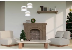 Luster na lanku CORAL 3xE27/60W/230V biela