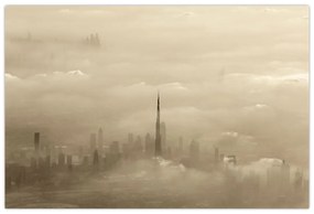 Obraz mesta v mrakoch (90x60 cm)