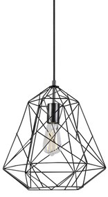 Priemyselné závesné svietidlo čierne - Framework Basic