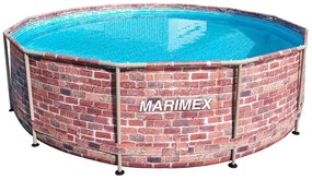 Marimex | Bazén Marimex Florida 3,66x0,99 m s pieskovou filtráciou - motív TEHLA | 19900119