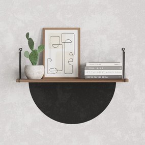 Polica v dekore orecha v prírodnej farbe 72 cm Armoni – Kalune Design