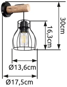 GLOBO MINA 15326NW Nástenné svietidlo