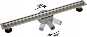 BPS-koupelny Sprchový odtokový žľab DL03 HYD-6128 50 cm, zlatý kartáčovaný