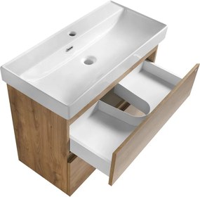 Aqualine Aqualine, ALTAIR umývadlová skrinka 76x60x37cm, dub emporio, AI388