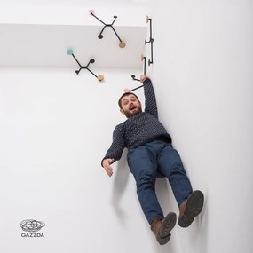 Čierny nástenný vešiak Gazzda Hook