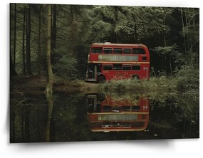 Sablio Obraz Červený poschodový autobus - 150x110 cm