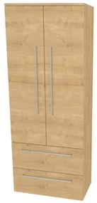 Mereo, Mereo Bino, kúpeľňová skrinka vysoká 163 cm, dvojitá, Multidecor, Dub Arlington, MER-CN699DARL