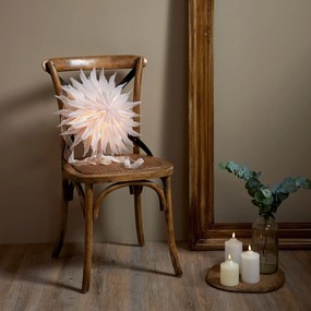 STAR TRADING Závesná svietiaca hviezda Dis White 40 cm