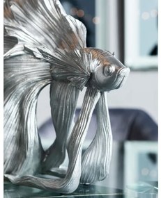 Betta Fish dekorácia strieborná