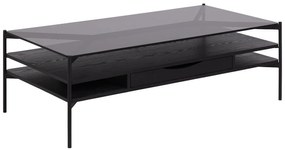 Dizajnový konferenčný stolík Darrion 120 cm čierny