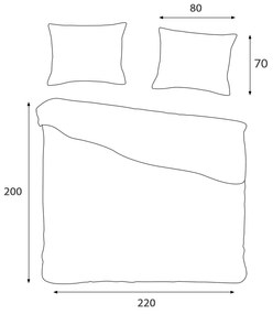 SATÉNOVÉ OBLIEČKY LUXURY PREMIUM BELIZE 200X220 CM, 2KS 70X80 CM VZOROVANÉ