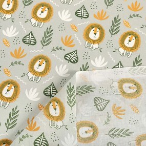 Biante Detský bavlnený záves Sandra SA-565 Levy na sivom 150x230 cm