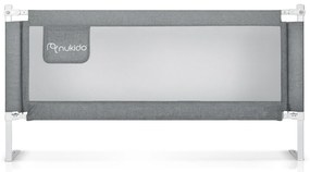 Bezpečnostná zábrana k posteli 200 cm Nukido NK-227 - sivá