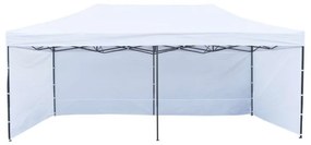 Zahradý párty stan 3x6m 3 steny - bíelý