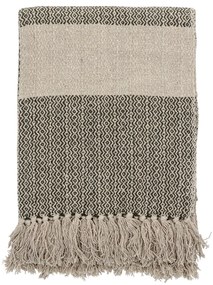 Bloomingville Bavlnený prehoz Green Recycled Cotton 160 × 130 cm