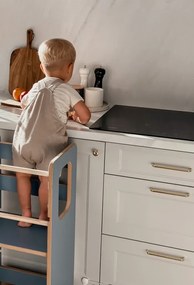 Učiaca veža Montessori pre súrodencov modrá