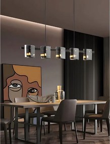 Toolight Toolight, stropné svietidlo 5xG9, APP1706-5CP, čierna-šedá, OSW-04312