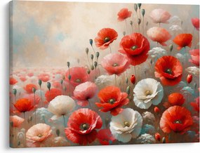 Obraz - Maľba vlčích makov (70x50 cm)