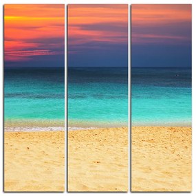 Obraz na plátne - More pri západe slnka - štvorec 343B (105x105 cm)