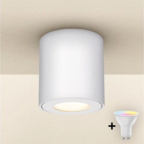 Brilagi - LED RGBW stmievateľné kúpeľňové svietidlo MIA 1xGU10/6W/230V 84x80 mm biele IP54
