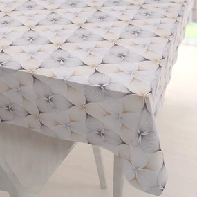 Biante Dekoračný obdĺžnikový obrus PML-031 Designové geometrické obrazce na bielom 140x180 cm