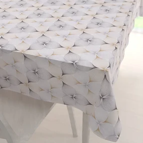 Biante Dekoračný obdĺžnikový obrus PML-031 Designové geometrické obrazce na bielom 140x180 cm