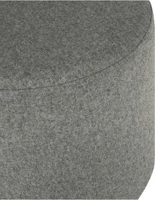 Sivý vlnený taburet Folk – noo.ma