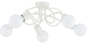 Prisadený luster BOSTON 5xE27/15W/230V krémová