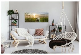 Obraz Styler Boat In The Grass, 125 x 50 cm