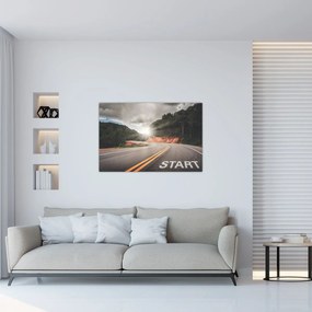 Obraz - Cesta štart (90x60 cm)