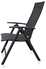 Záhradný balkónový set Fulvio - 2 miesta, čierna
