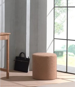 Hnedý detský puf z textílie buklé Forrest – Vipack