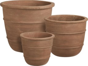 Set 3 ks kvetináčov Kreslina (hnedá). Akcia -15%. Vlastná spoľahlivá doprava až k Vám domov. 1147014
