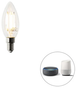 Sada 5 ks Smart E14 stmievateľná LED lampa B35 4,5W 470 lm 2700K