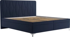 Posteľ Moosa 180x200 cm, námornícka modrá látka