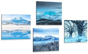 Set obrazov snehové kráľovstvo Varianta: 4x 60x60