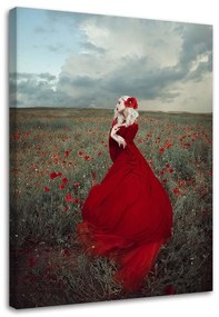 Gario Obraz na plátne Gotická dáma v červených šatách - Maryna Khomenko Rozmery: 40 x 60 cm