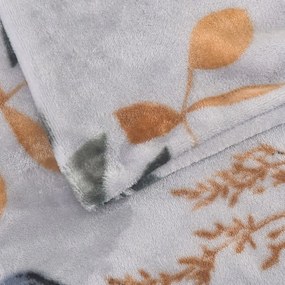 Sivomodré mikroplyšové obliečky na jednolôžko 140x200 cm Greta – My House