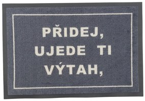 GDmats, Rohožka "Pridaj, ujde tí výťah" 40x60 cm – na von aj na doma, 40x60, šedá