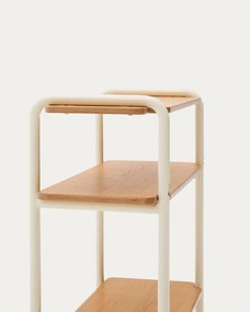 Béžová/v prírodnej farbe závesná detská knižnica v dekore jaseňa 60x70x28 cm Tinn – Kave Home