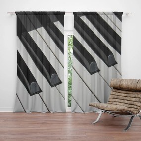 Sablio Záves Klávesy piana: 2 ks 140x250 cm