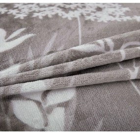 Sivé obliečky na jednolôžko z mikroplyšu 140x200 cm Sambuco – My House