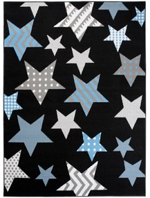 Kusový koberec PP Stars čierny 250x300cm